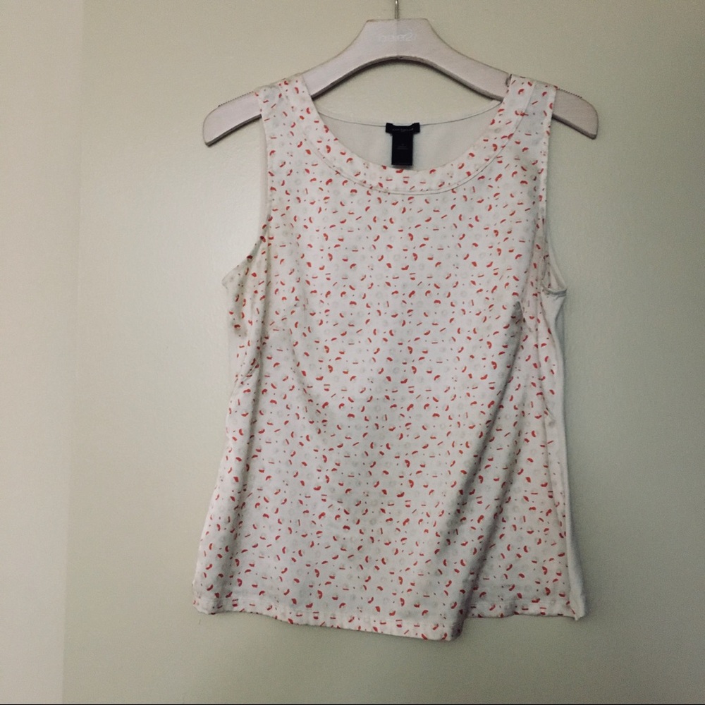 Sleeveless Coral floral print blouse